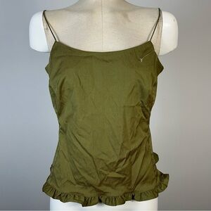 ❤️ Chic Olive Green Ruffle Camisole 38